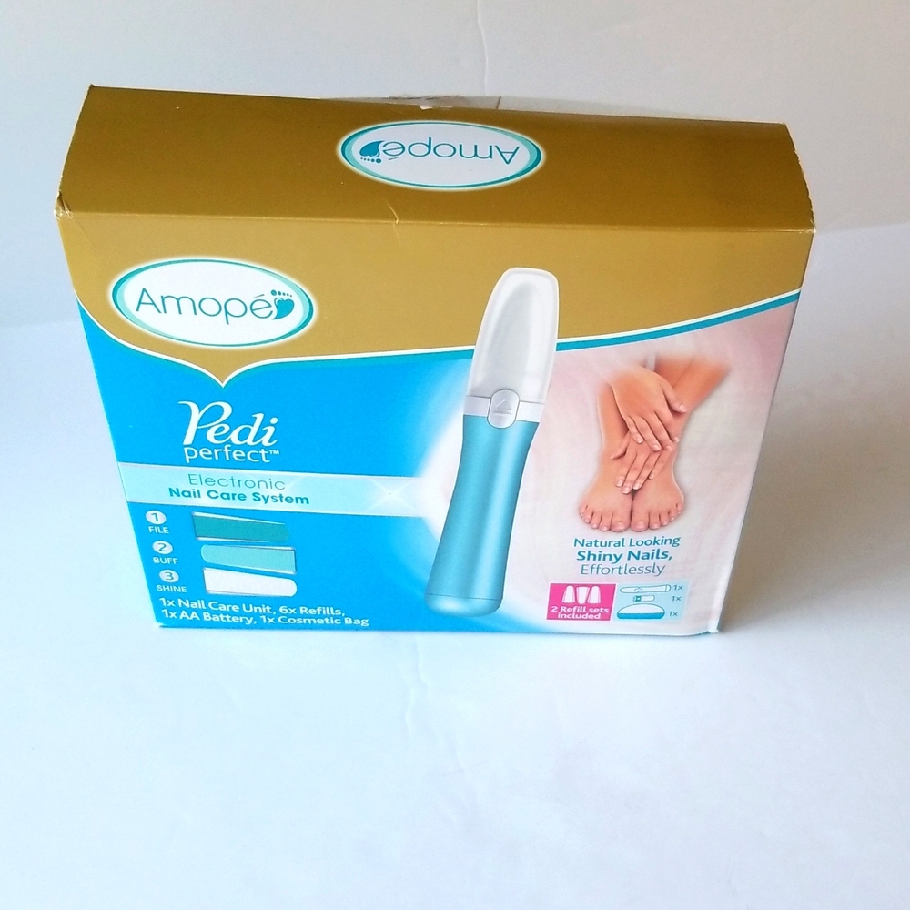 Amope Pedi Perfect Electric Nail Care Set New In Box